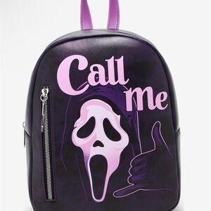 Scream ghost face call me mini backpack (hot topic)
